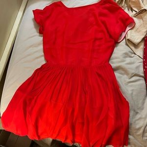 L’ecoles des femmes red Bavarian dress!